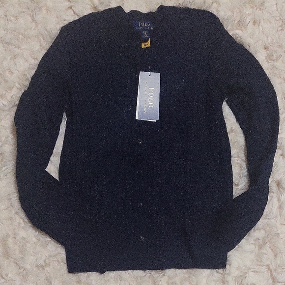 polo Ralph lauren Girls  Mini Cable Cotton Cardigan - Picture 1 of 4